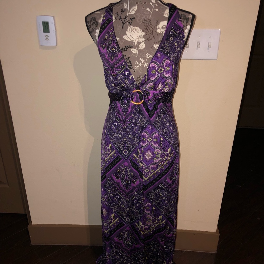Sz L Floor length dress